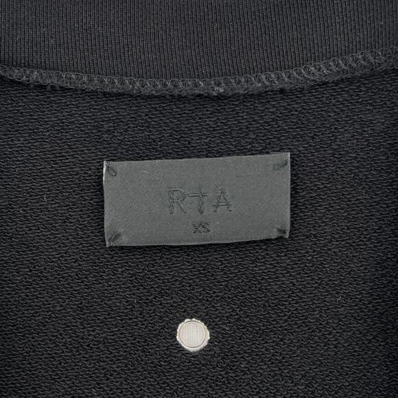 Rta Serge Grommet Cardigan Sweater Womens XS Black Long Sleeve Embellished - Picture 11 of 15